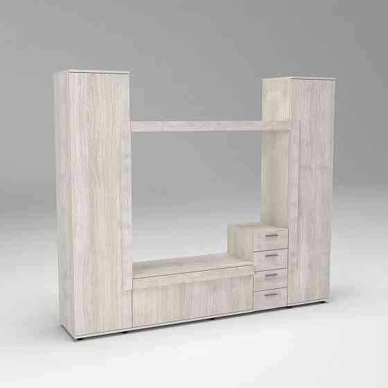 Стенка в гостиную под ТВ Эхо-2, Дуб Шамоні Світлий, 2160х420х1850 Львов