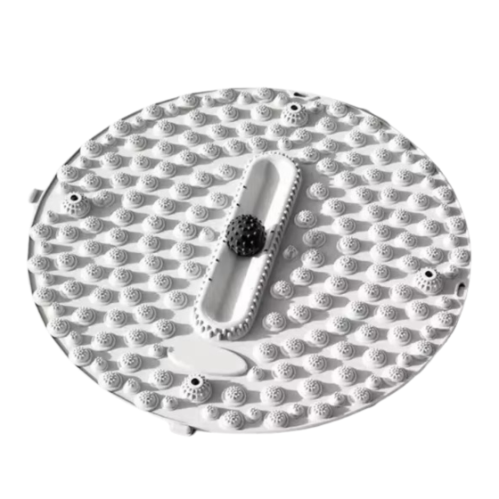 Килимок для масажу ніг круглий 55х55 см акупунктурний масажний для: йоги, стоп акупунктурних точок і тіла, сірий Кам'янець-Подільський