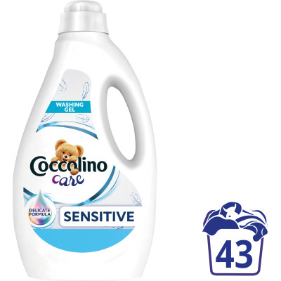 Гель для прання Coccolino Care Sensitive для делікатного прання 1.72 л (8720181168550) Вінниця - фото 2