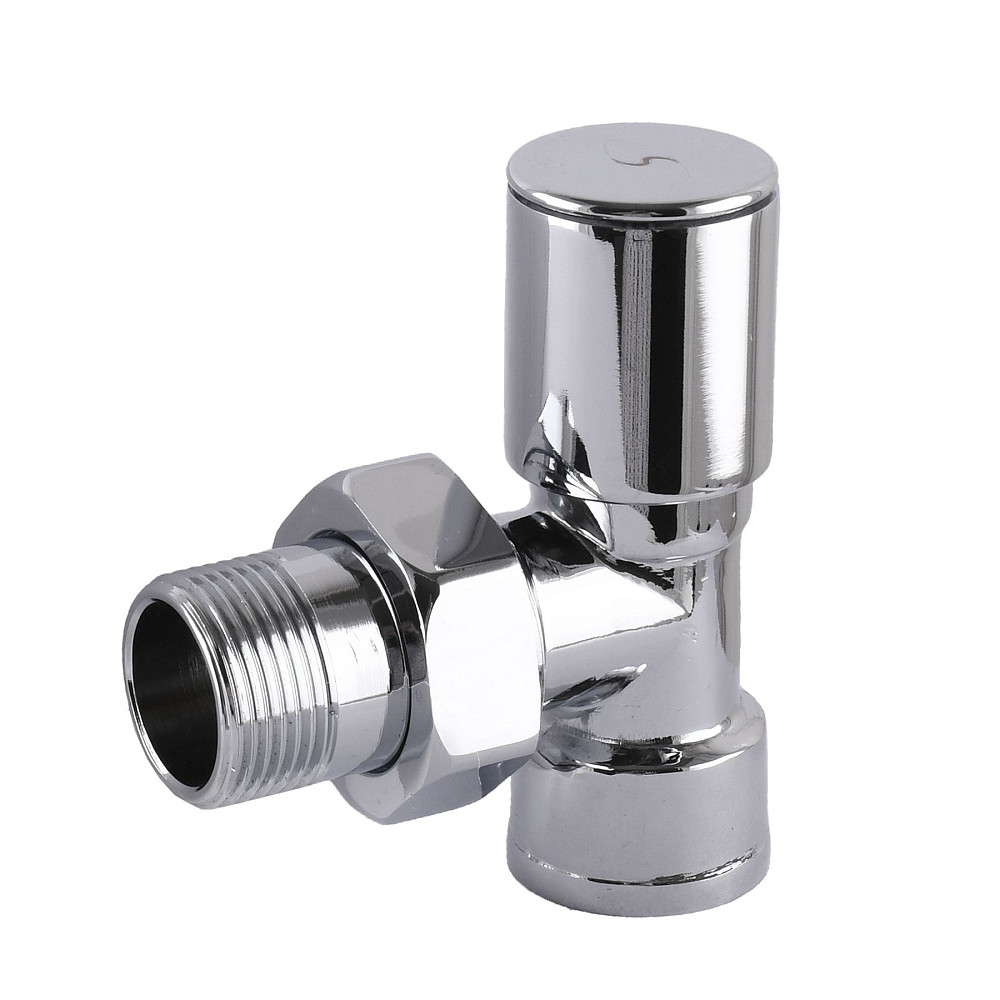 Кран вентильний кутовий з американкою SOLOMON 1/2″ CHROM 1845 Луцьк - фото 1