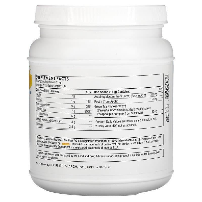 Харчові волокна для травлення Thorne FiberMend 330 г Київ - фото 2