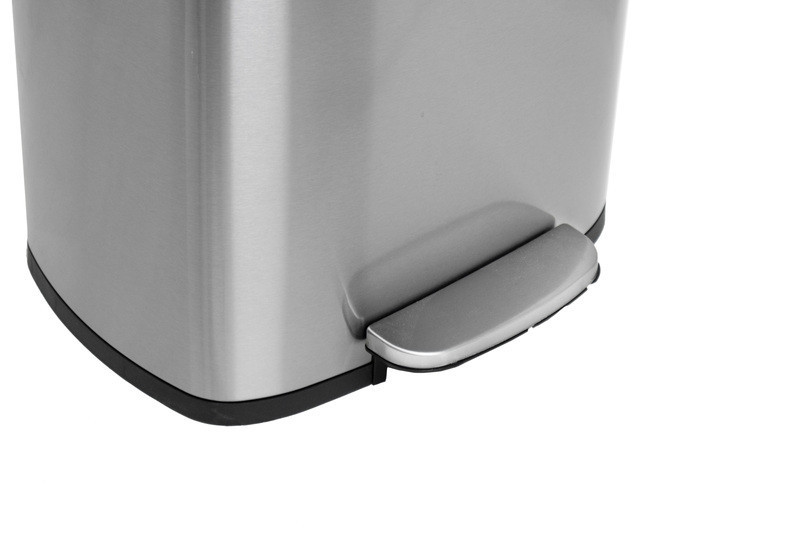 Відро для сміття з плавним закриванням прямокутне Mixxus Bevel-TC0105 SS Color 5 л колір неіржавка (MI7086) Харків - фото 8