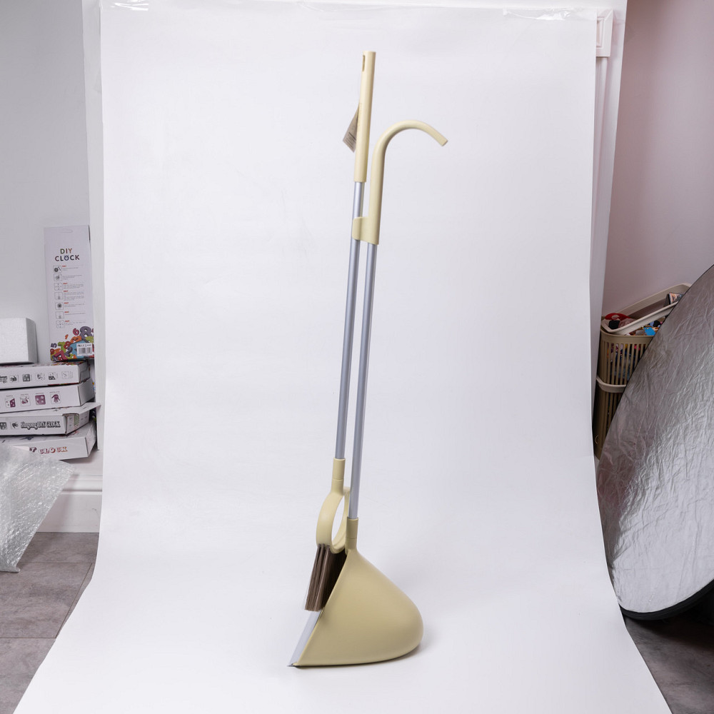 Yiwu Набір віник і совок на довгій ручці для підлоги 25×25×95 (см) Зелений HP-45-1GR Коломыя - изображение 3