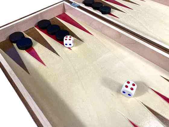 Шахматы, шашки, нарды, шахматная доска для игор 3 в 1 из натурального дерева размер 38.5х38.5 см (L) Каменец-Подольский