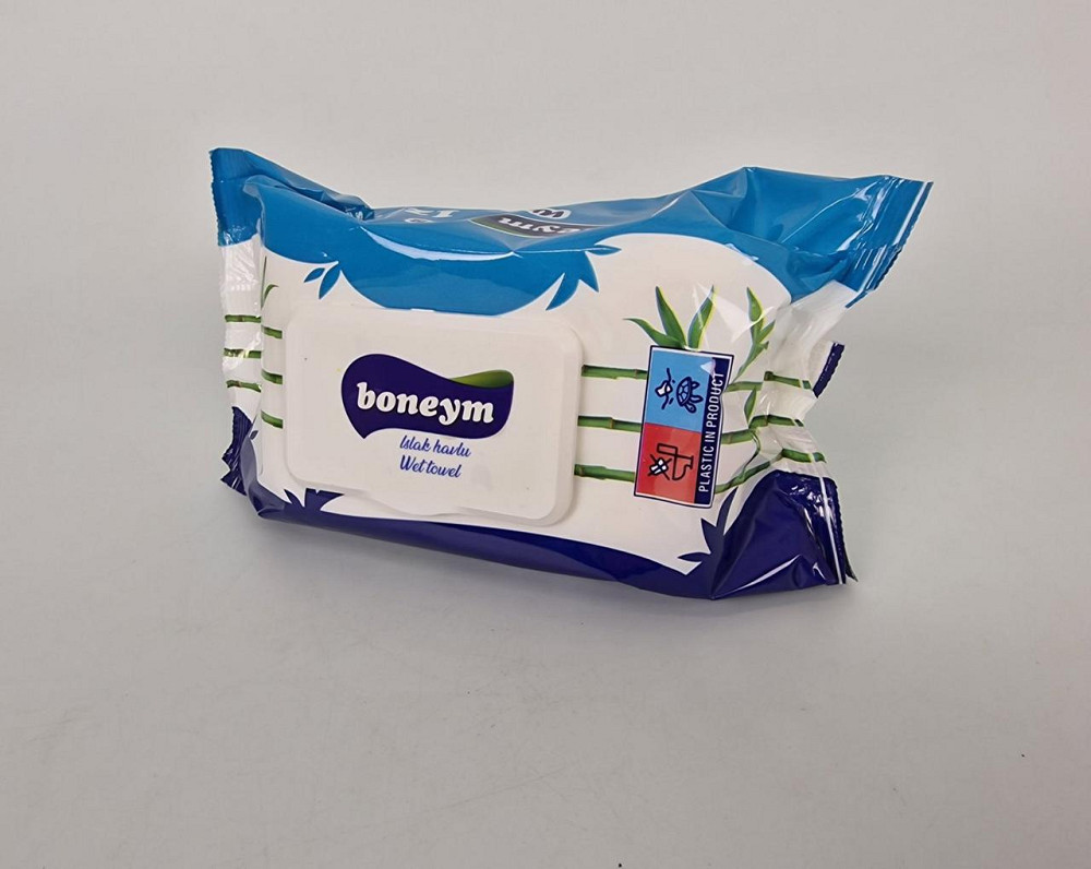 Волога серветка 120 шт. "Boneym Бамбук" клапан (1 пачка) Харків - фото 1