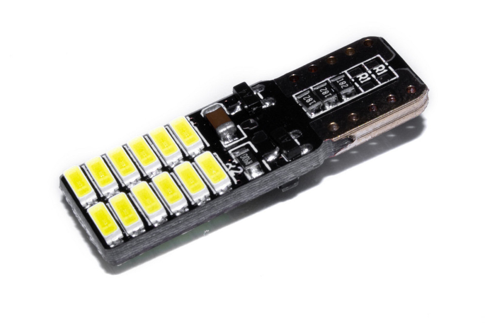 Світлодіодна лампа AllLight T10 24 діоди 4014 W2,1x9,5d 12 V WHITE + обманка та драйвер Харків - фото 2