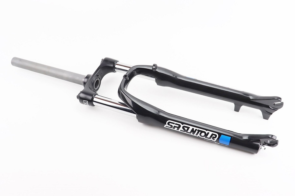 Вилка 26" амортизаційна, без різьби 1-1/8" (28,6мм), шток 260мм, з ходом 100мм, Disk-brake, Preload, алюмінієва, чорна XCE 28 Київ - фото 1