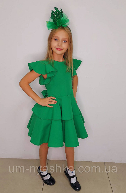 Зеленое пышное платье Петрушка Капуста Елочка Цветочек Весна Калина Кривой Рог - изображение 7