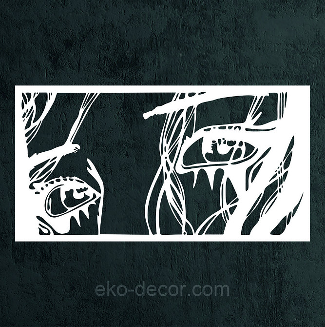 Декоративное настенное Панно «Девушка» Декор на стену 90*47 см, Белый Киев - изображение 7