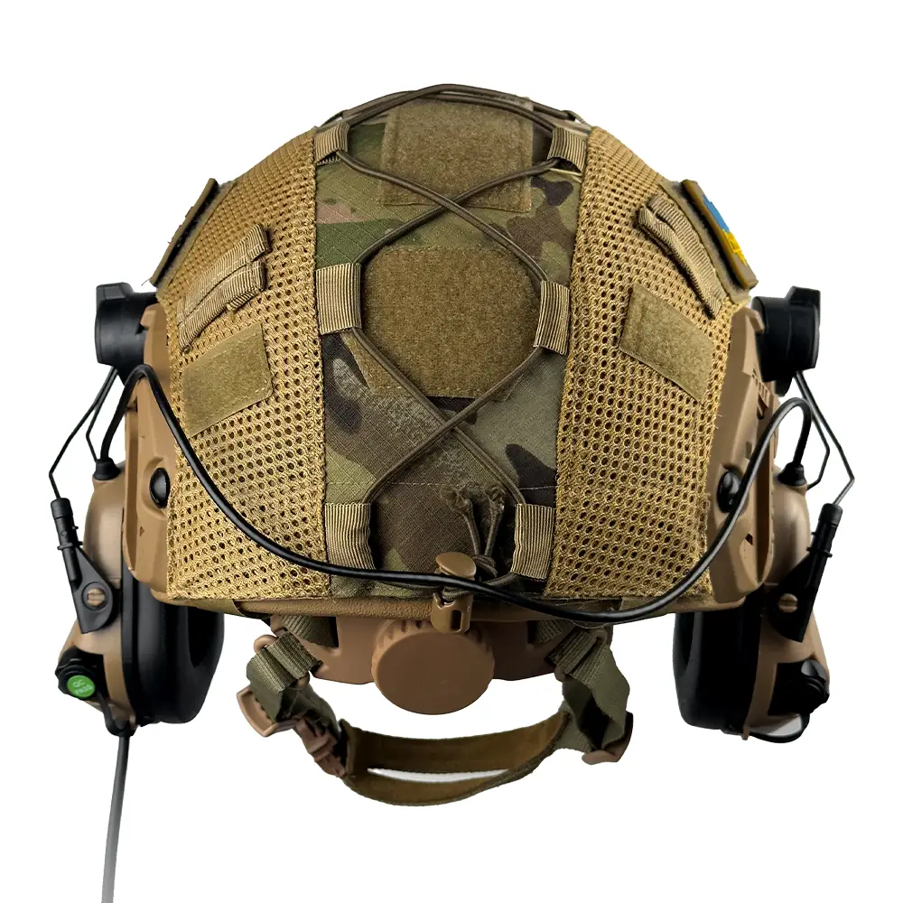 Комплект шлем Fast Team Wendy Helmet NIJ IIIA + наушники Earmor M32H MOD3 + кавер (Койот) размер M Винница - изображение 9