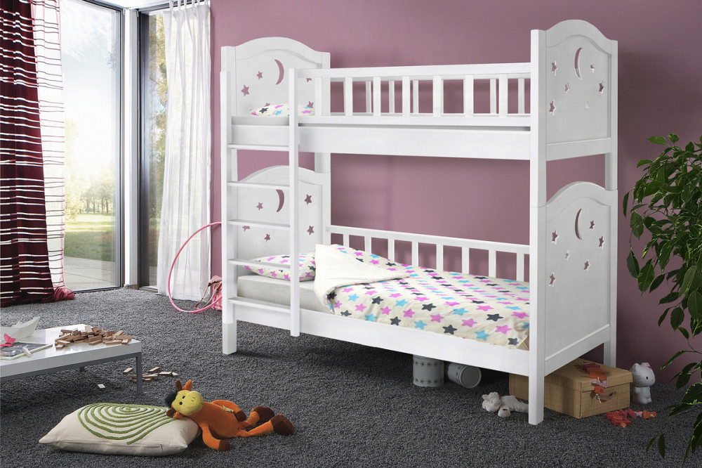 Ліжко Тоскана двух'ярусна 800*1900 білий Київ - фото 2