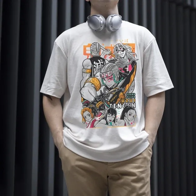 Футболка чоловіча з  принтом Клинок Рассекающий Демонов Тенген Узуй 7 WE Розмір 48 Дніпро - фото 4