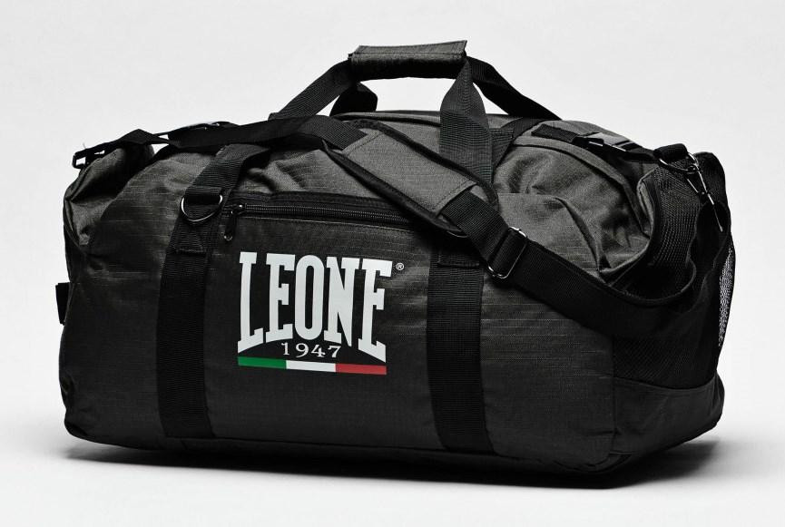 Спортивна сумка рюкзак трансформер Leone чорна сумка через плече для тренувань Спортивна сумка для боксу Київ - фото 2