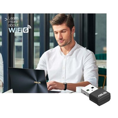 Сетевая карта Wi-Fi ASUS USB-AX55 nano (90IG06X0-MO0B00) Винница - изображение 2