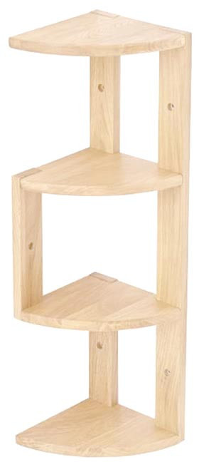 Угловая настенная полка 