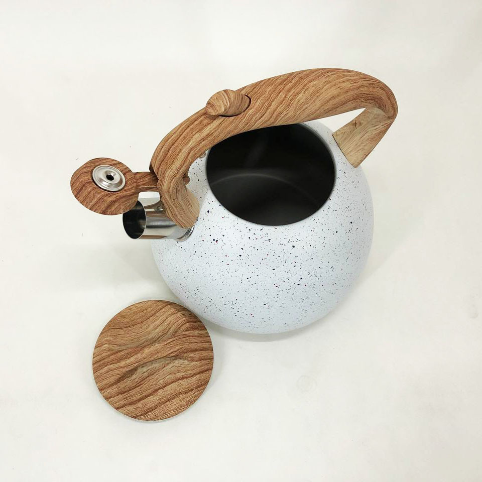 Чайник газовый нержавейка Unique, Чайник для приготовления напитков со свистком для воды на газ WU-72 Львов - изображение 6