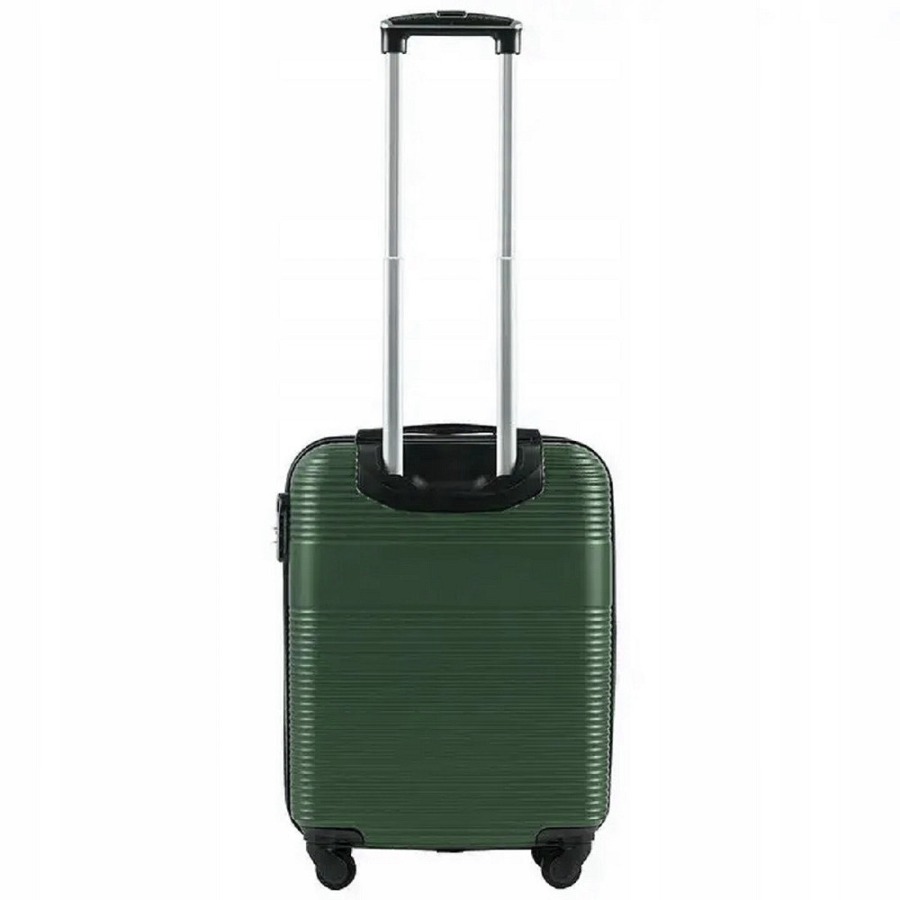 Валіза пластикова WINGS 5398 мікро 52 см темно-зелена Київ - фото 3