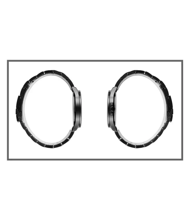 Мужские наручные часы Skmei 1654 (Черные на стальном браслете) Киев - изображение 9