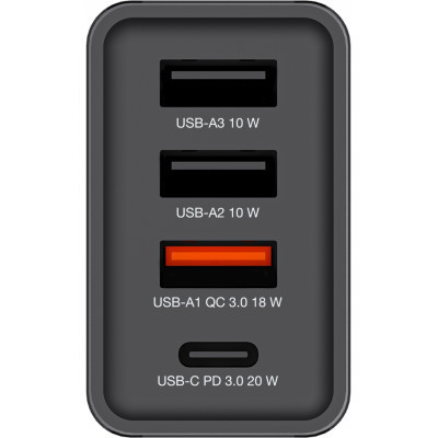 Зарядное устройство Verbatim USB 30W PD3.0 4-ports black (49700) Винница - изображение 3