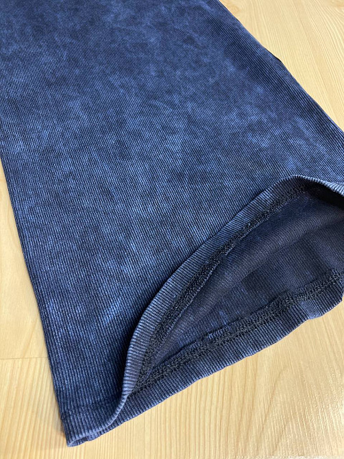 Платье женское MMC 240032 средней длины футболкой вареное тай-дай в рубчик, темно-синий, one size Киев - изображение 5