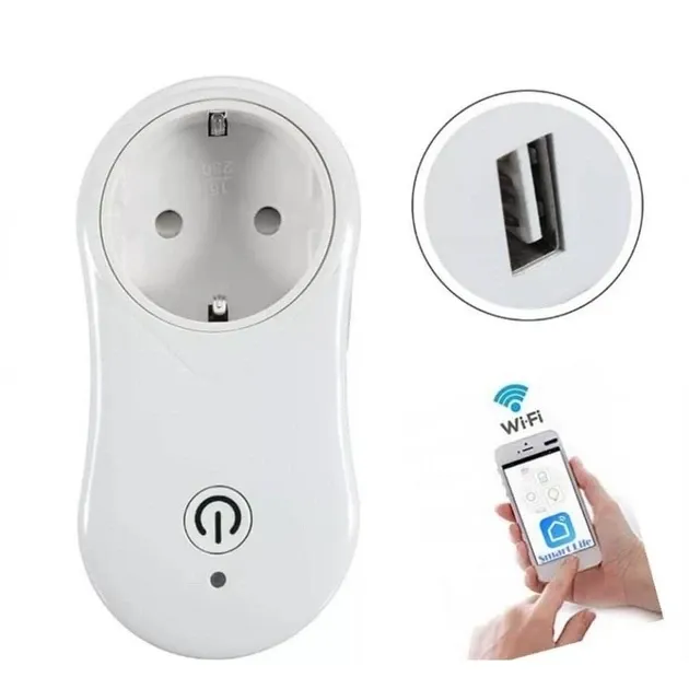 Розумна розетка (WI FI socket) + USB TUYA Одеса - фото 1