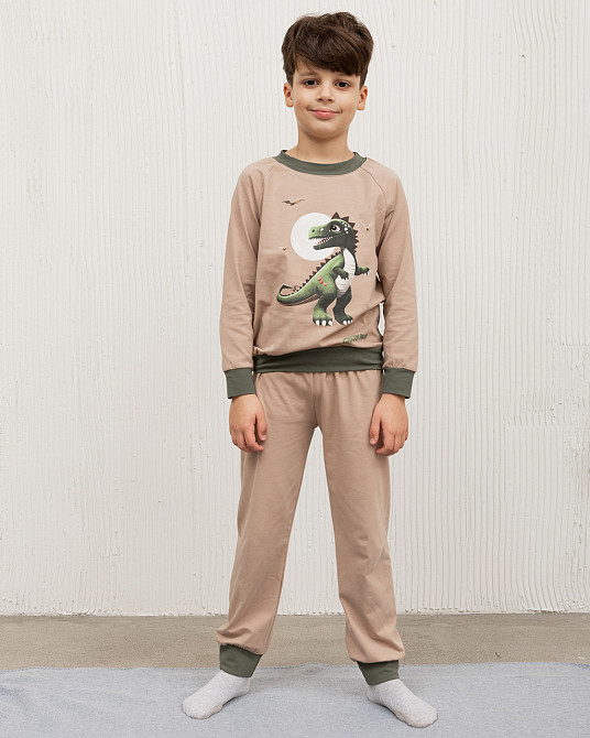 Пижама детская комплект со штанами Тиранозавр Рекс Tom John 89188 7-8 Киев - изображение 1