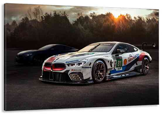 Картина холст у вітальню / спальню   Спорткар BMW    MLP_77 ( 60х30см ) 70x140 см Київ