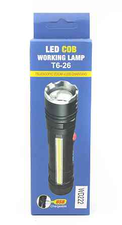 Ручной фонарь Police RB222, T6-26, microUSB, Боковая подсветка, Zoom, магнит Днепр