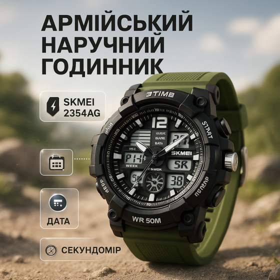 Практичные спортивные мужские часы, Военные часы спецслужб Спортивные мужские для парня BC-41 Львов