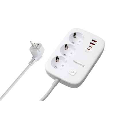 Мережевий фільтр живлення ColorWay CW-CHE34PDW 3 розетки/4USB (CW-CHE34PDW) Вінниця