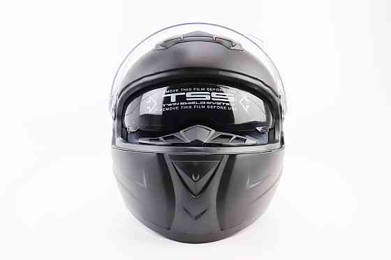 Шолом інтеграл, закритий+окуляри BLD-М61 М (57-58см), ЧОРНИЙ матовий Киев