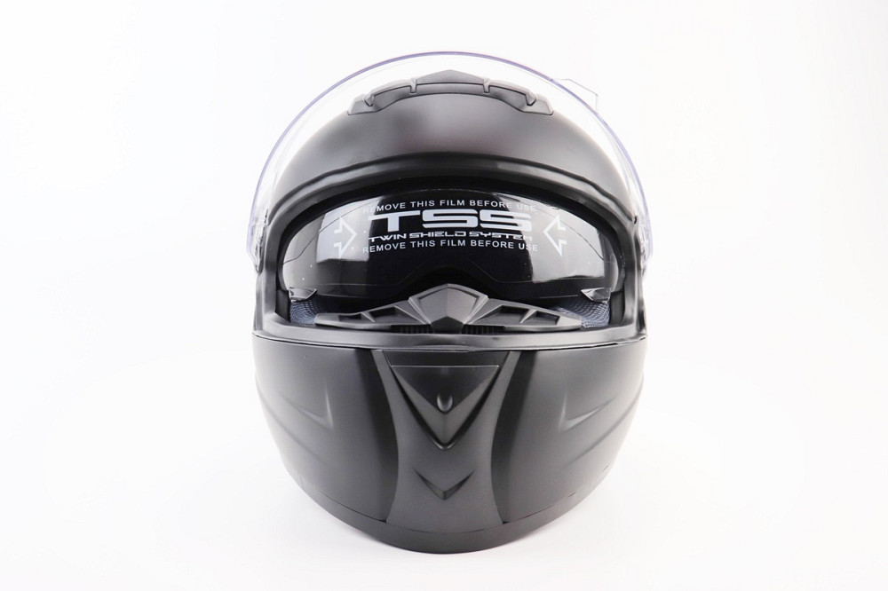 Шолом інтеграл, закритий+окуляри BLD-М61 М (57-58см), ЧОРНИЙ матовий Киев - изображение 6