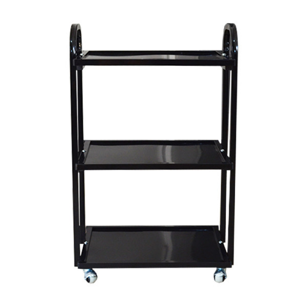 Косметологическая тележка Профи+ металлическая на колесах Черный Киев - изображение 1