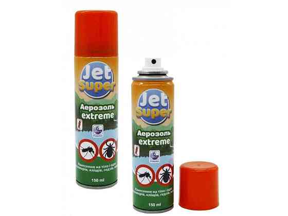 Аерозоль від комарів та кліщів 150мл Extrim (захист 6год) ТМ JET SUPER Київ
