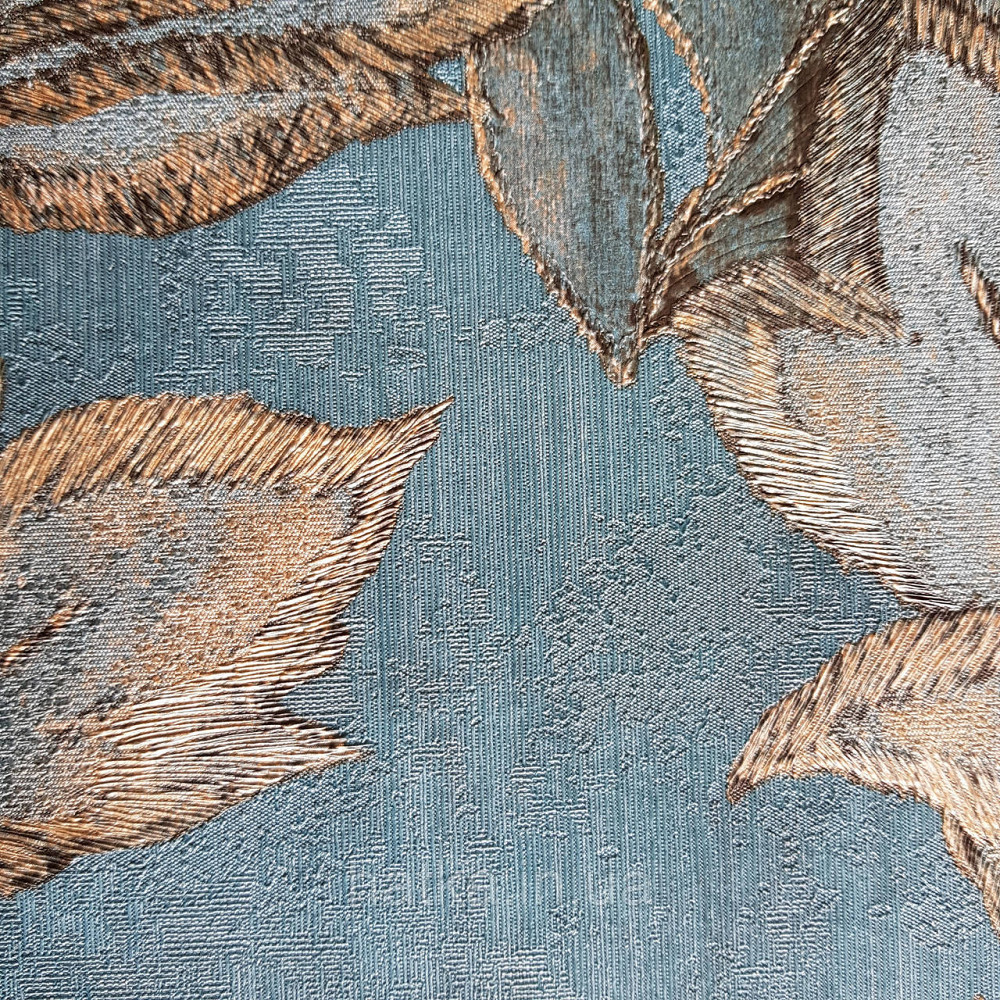 Шпалери метрові вінілові на флізелін 24 Carati Cristiana Masi листя великі структурні смарагдові з золотом Київ - фото 3