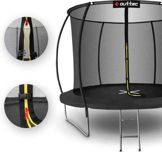 Батут OUTTEC Pumpkin с внутренней сеткой 10 футов 305 см черный Киев