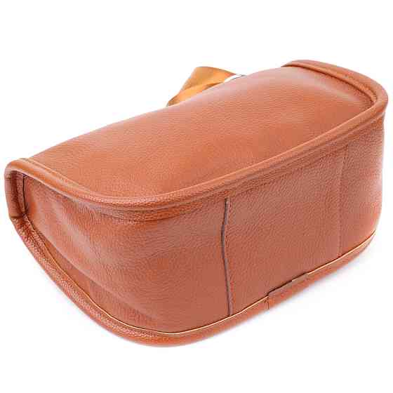 Удобная полукруглая сумка для женщин из натуральной кожи Vintage 22906 Коричневый Киев