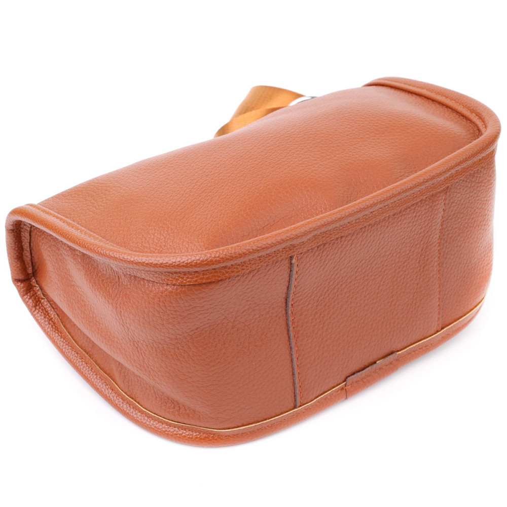 Удобная полукруглая сумка для женщин из натуральной кожи Vintage 22906 Коричневый Киев - изображение 5