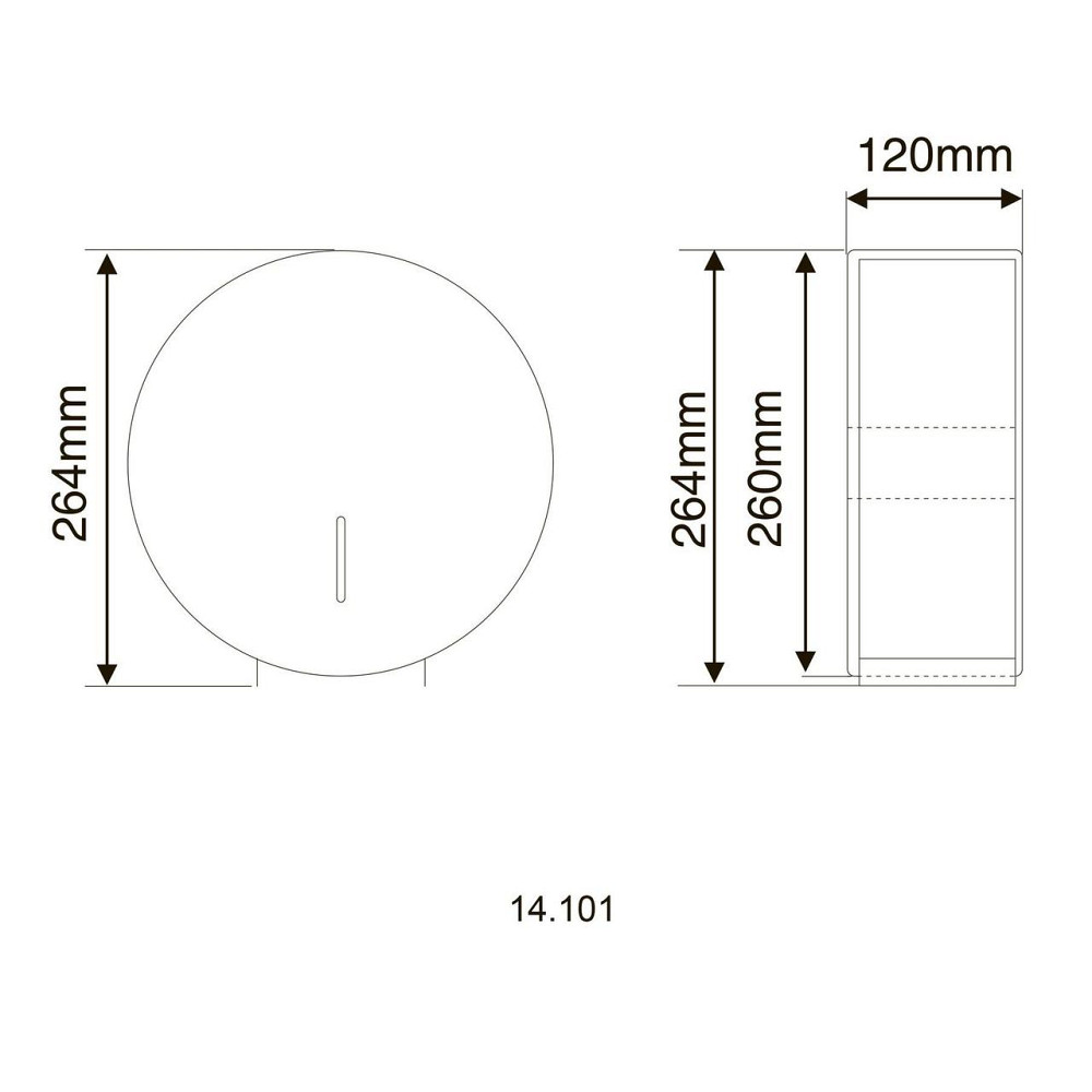 Диспенсер для туалетной бумаги HOTEC 14.101 Stainless Steel Киев - изображение 8