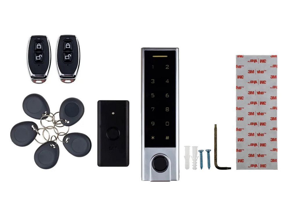 Беспроводной биометрический комплект контроля доступа с радиобрелками SEVEN LOCK SL-7708Fr Киев - изображение 2