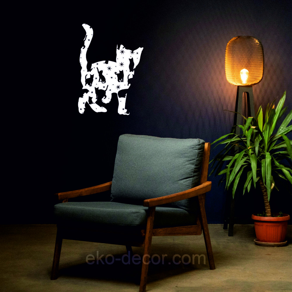 Декоративне настінне 3D Панно «Кошеня» Декор на стіну з об'ємом Київ - фото 8