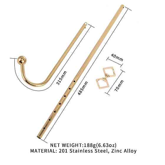 Анальний гак LOCKINK Golden Adjustable Anal Hook Set Sex Aura Київ
