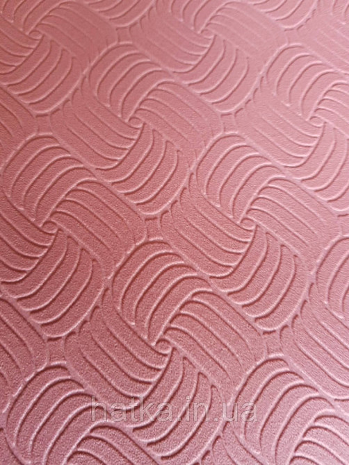 Шпалери вінілові Lutece Melody 51197320 геометрія смуги фігури структурні червоно-бордові Київ - фото 2