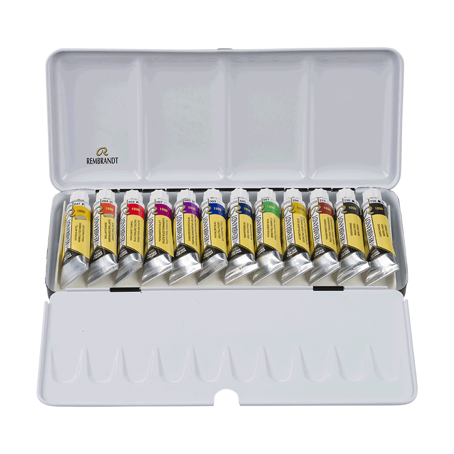 Набор акварельных красок Rembrandt DUSK 12х10мл металлический пенал Royal Talens Киев - изображение 3
