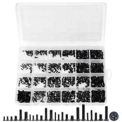 Гвинти мікрогвинти потайні для ноутбуків M1.4 М1.7 М2 М2.5 M3, 720шт, набір Вінниця