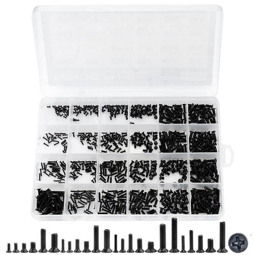 Гвинти мікрогвинти потайні для ноутбуків M1.4 М1.7 М2 М2.5 M3, 720шт, набір Вінниця - фото 2