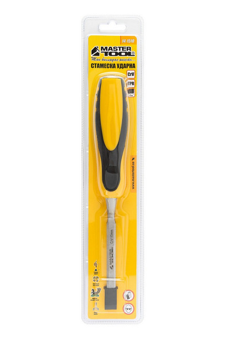 Стамеска ударна MASTERTOOL CrV 10 мм з двокомпонентною ручкою 14-1510 Коломыя - изображение 6