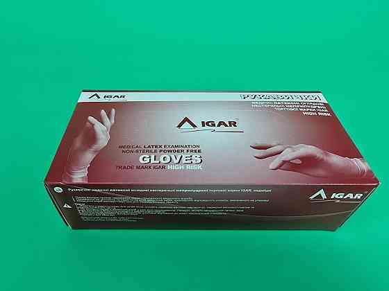 Резиновые перчатки Амбулатория 50 шт М (1 пач) Харків