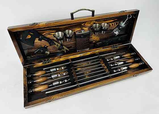 Подарочный набор шампуров в деревянном кейсе ФЕНИКС HAPPY DAYS Тернополь