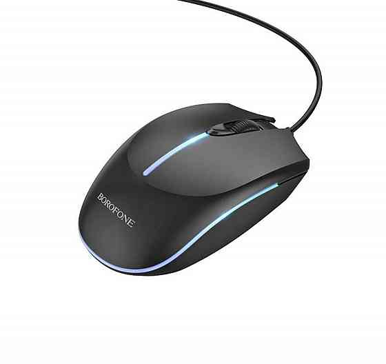Мышь проводная BOROFONE BG10 Soaring game luminous wired mouse, цвет черный BG10B Одесса